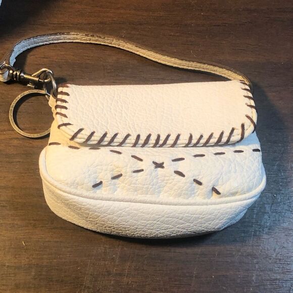 Nine West White and Brown Shoulder Bag with Fringe - Picture 8 of 12